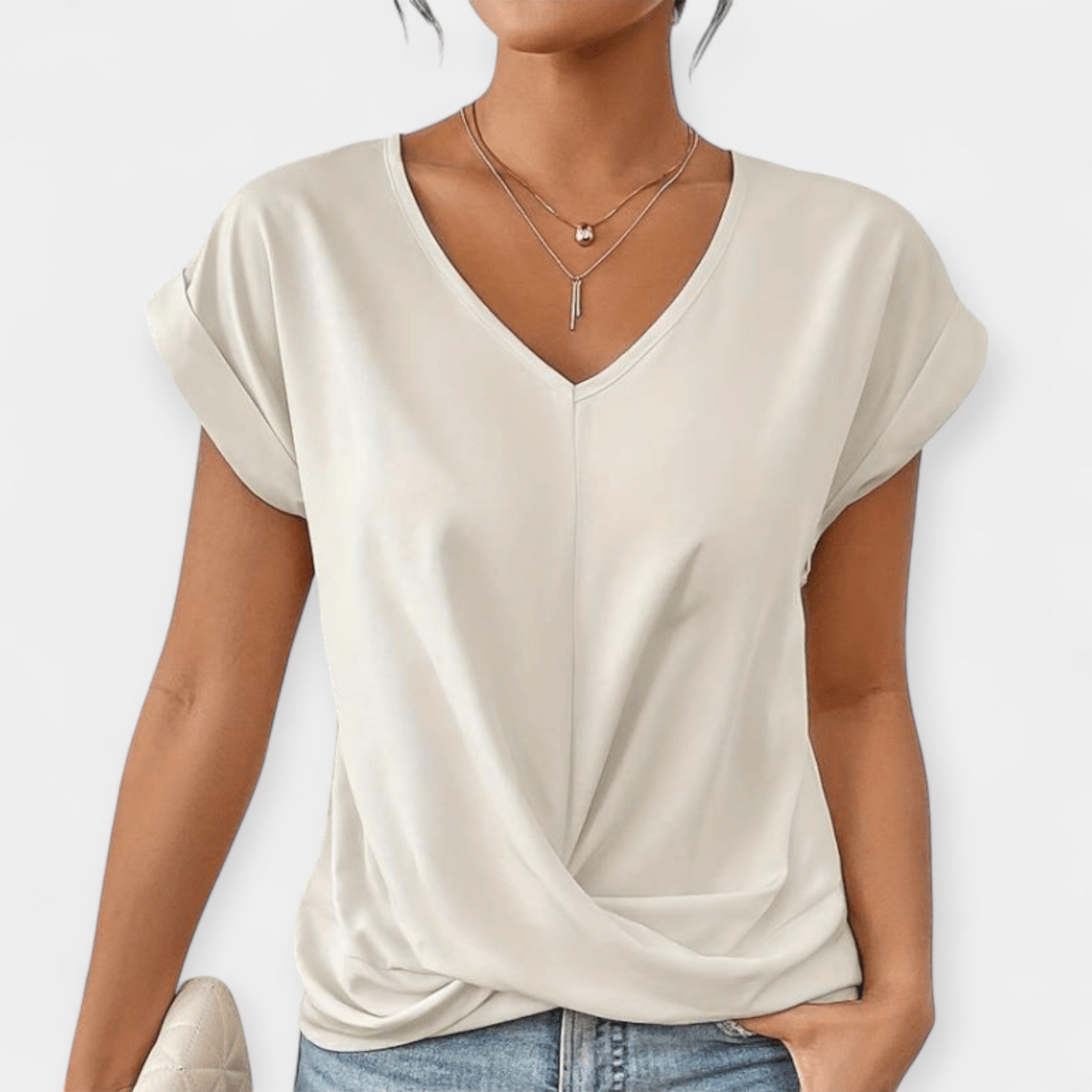 Blusa Elegante con Escote en V