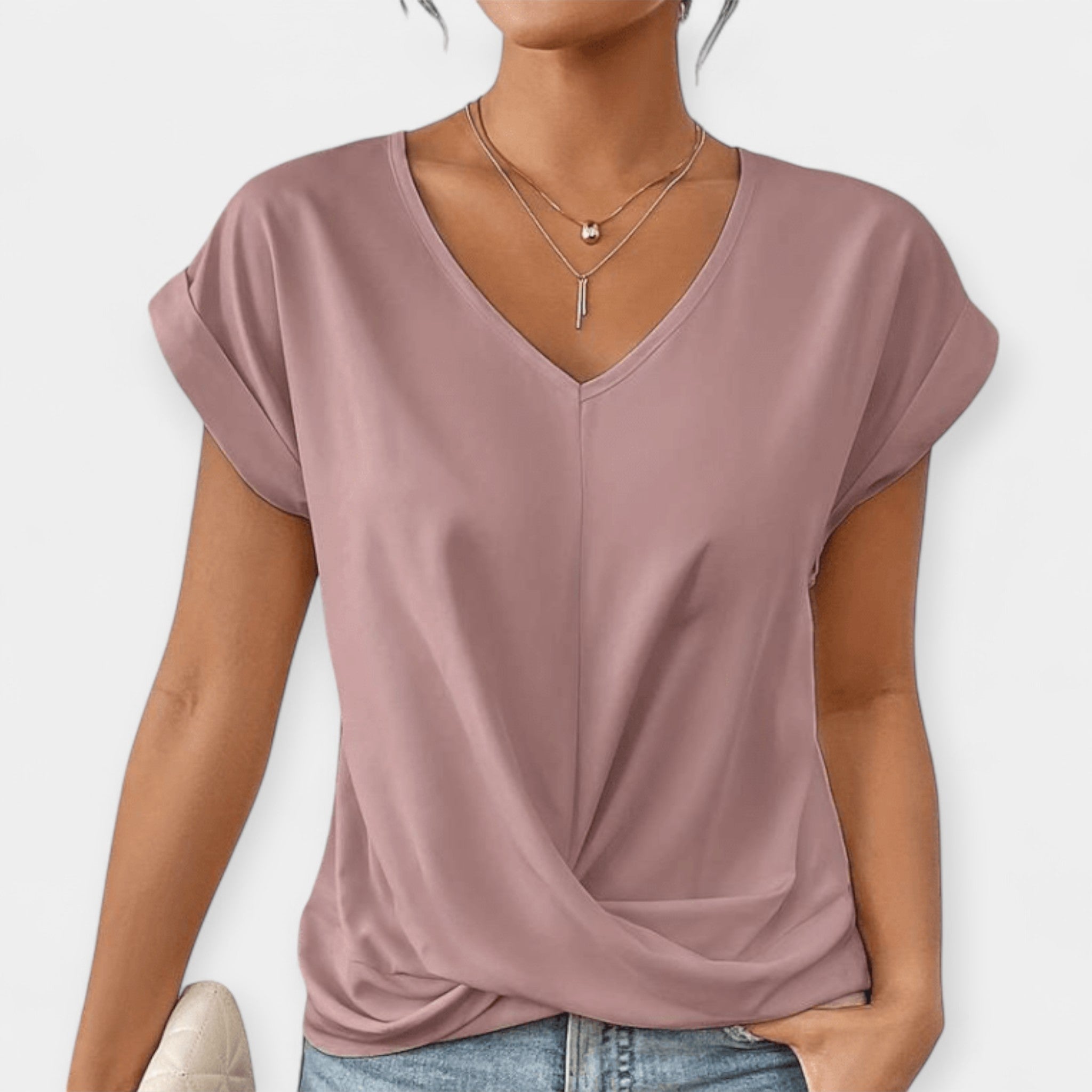 Blusa Elegante con Escote en V