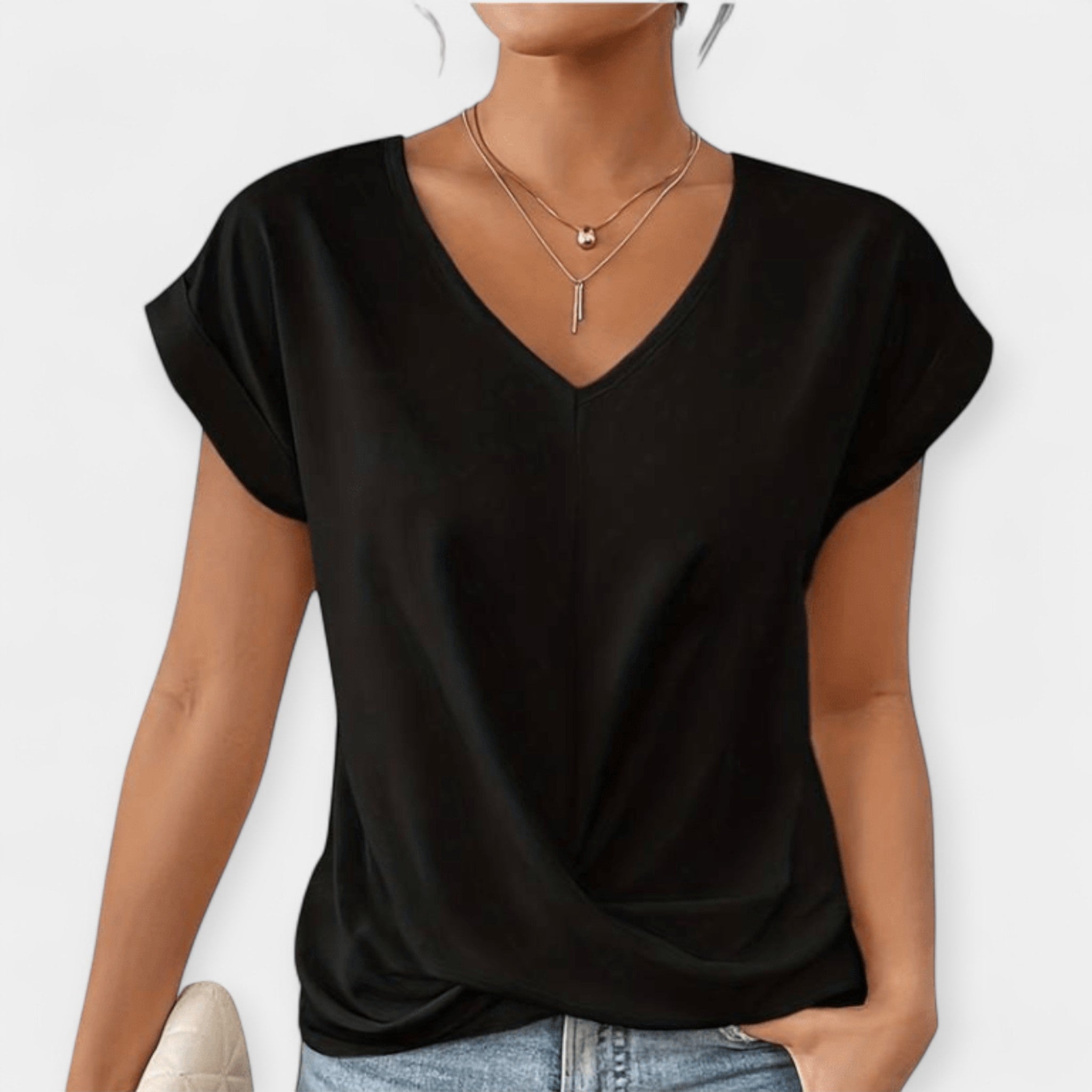 Blusa Elegante con Escote en V
