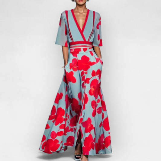 Vestido maxi floral
