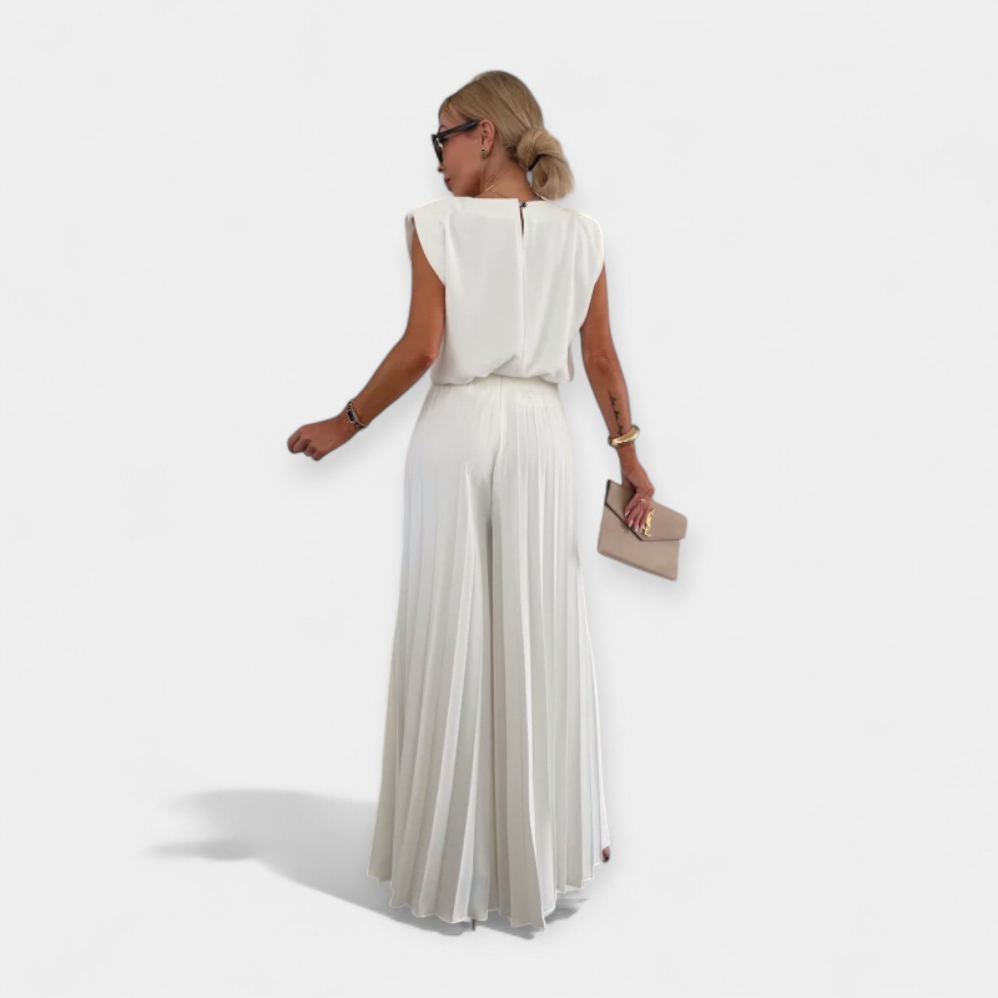 Conjunto Veraniego con Top y Pantalón Palazzo