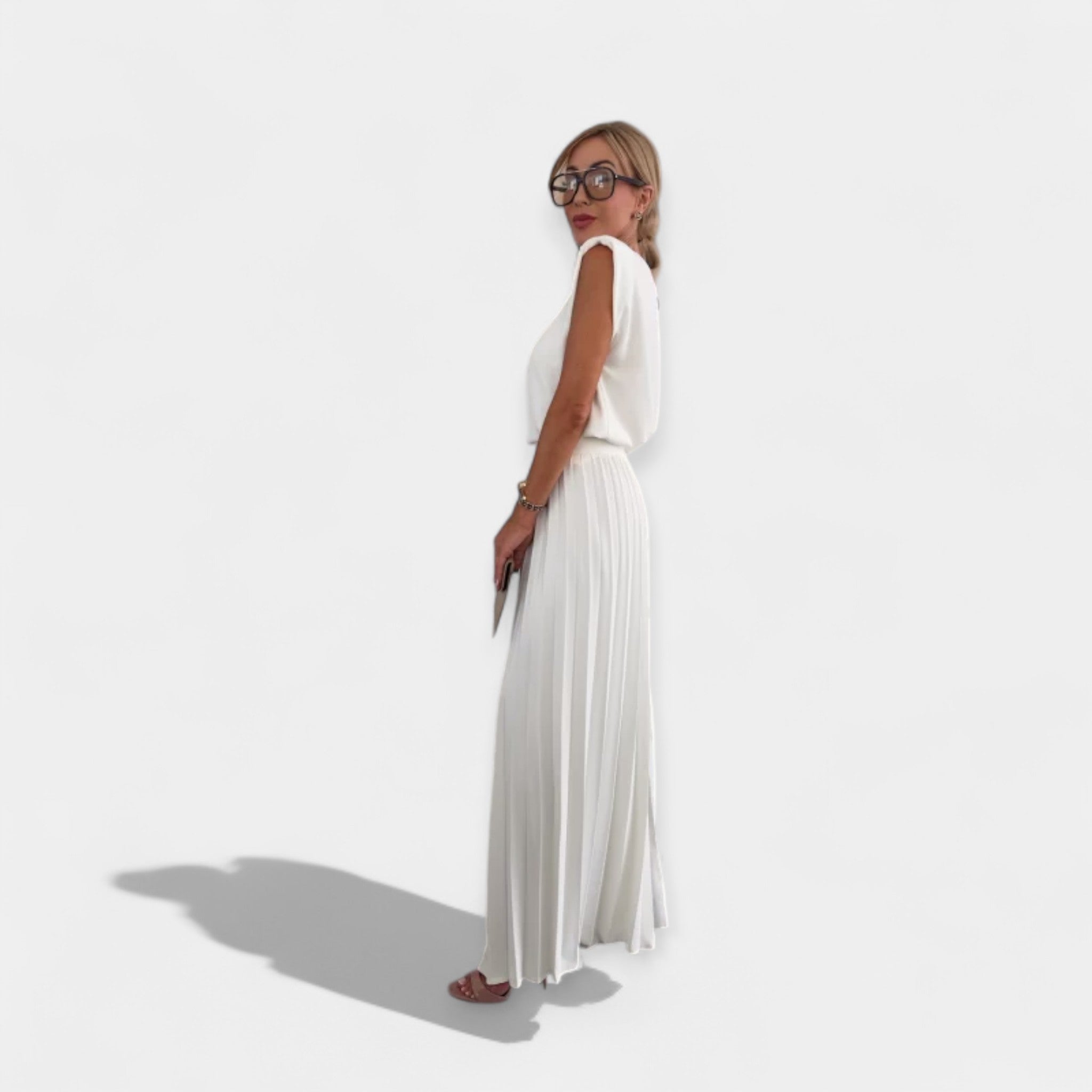 Conjunto Veraniego con Top y Pantalón Palazzo