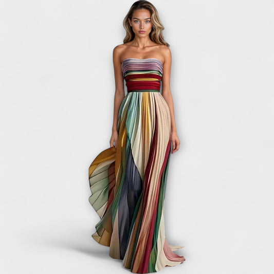 Vestido de verano con diseño multicolor