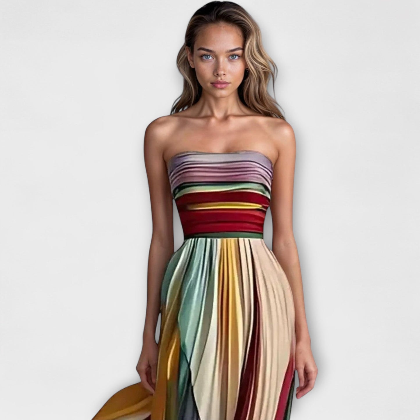 Vestido de verano con diseño multicolor